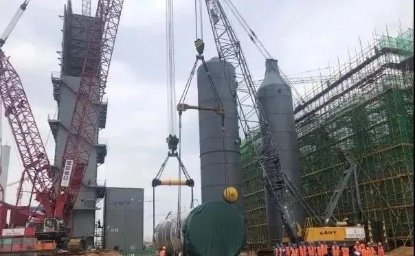 總投資1250億 全球在建最大煤化工項(xiàng)目:空分裝置設(shè)備安裝